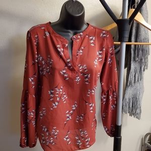 LOFT Floral Blouse